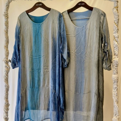 Vestido / túnica seda natural degrade